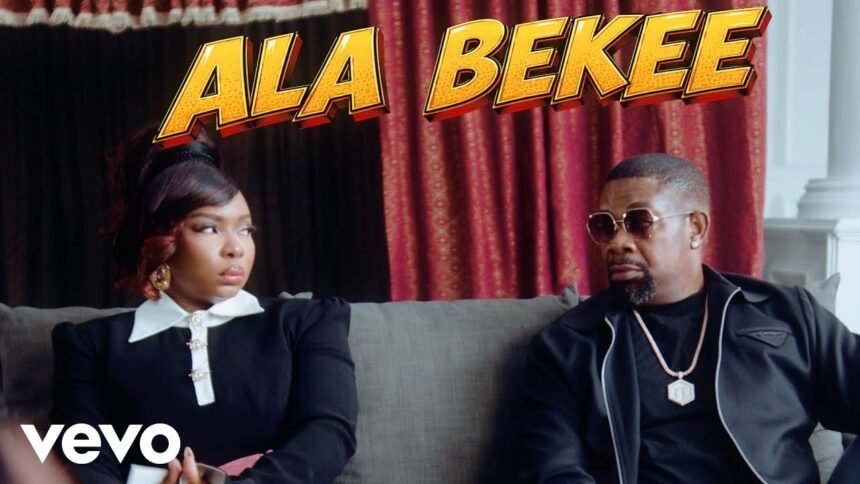 Yemi Alade and Don Jazzy performing together in the Ala Bekee music video