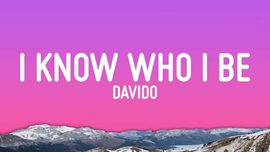 Davido performing I Know Who I Be